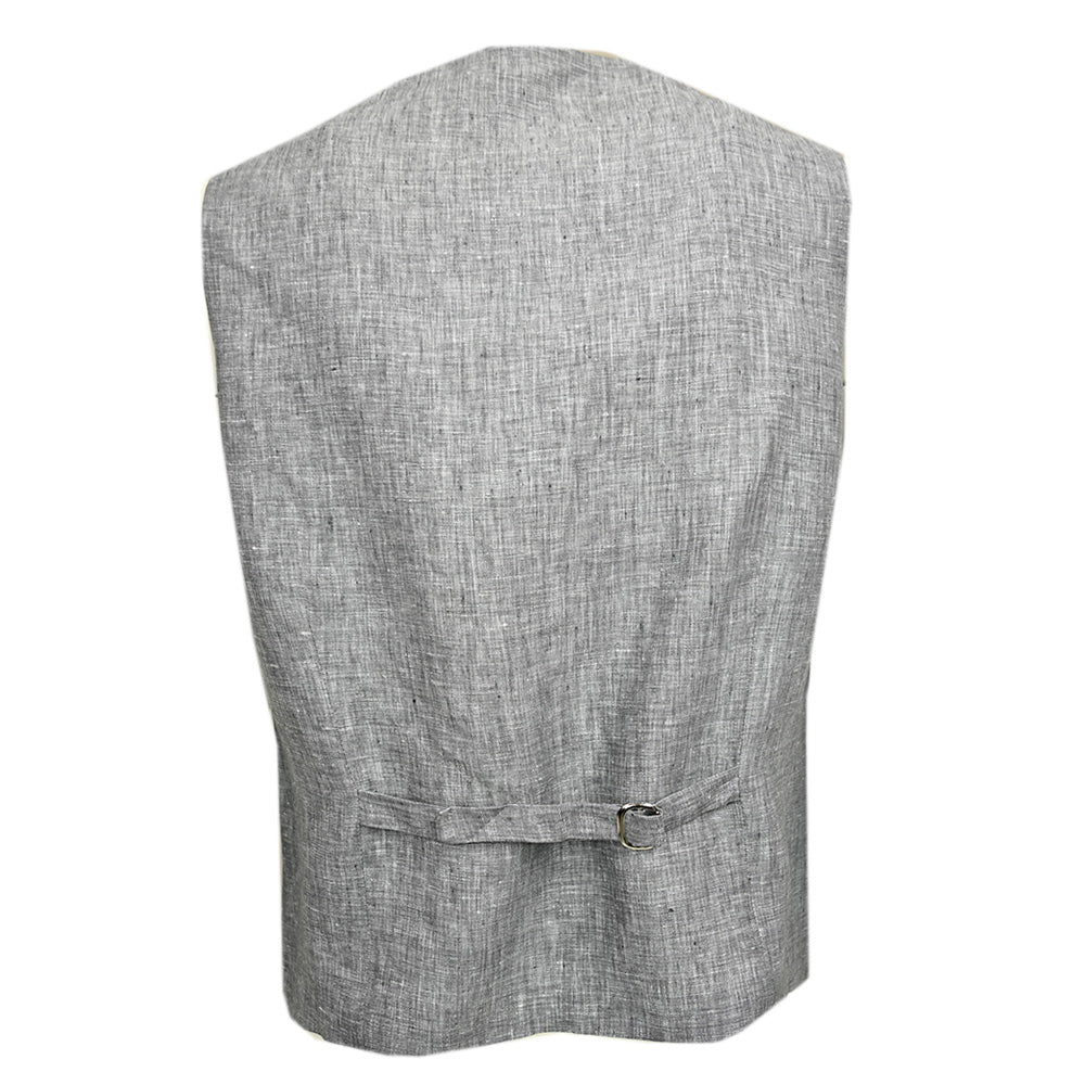 Grey Linen Waistcoat⎪Posillipo 1930