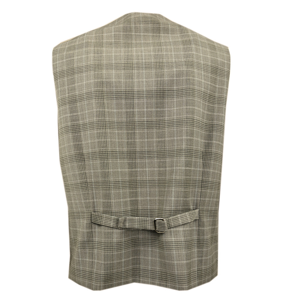 Light brown checked waistcoat | Posillipo 1930