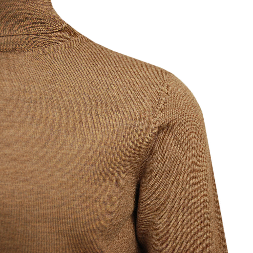 Brown merino wool turtleneck sweater⎪ Orlando ⎪ Leonardo
