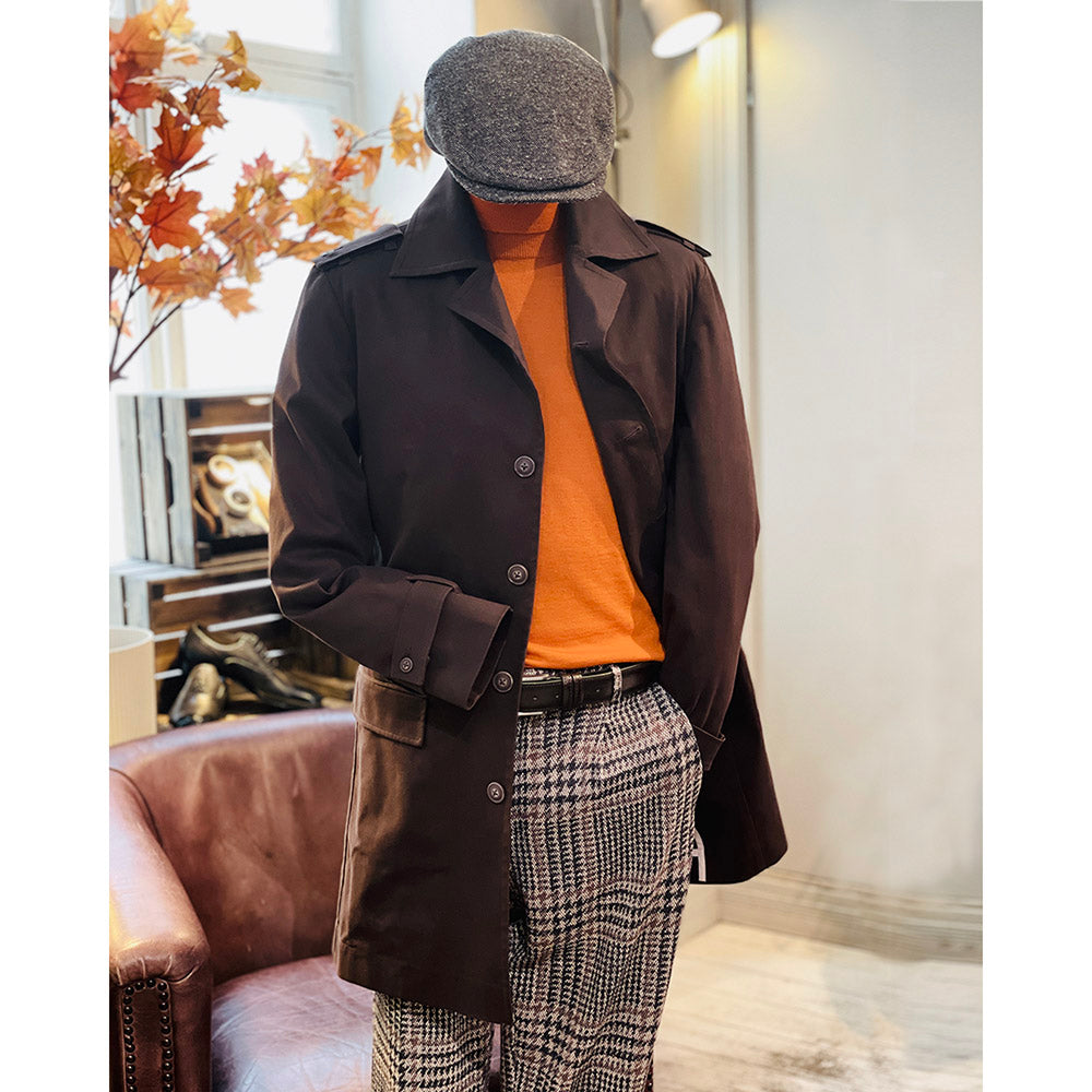 Dark brown mid-season jacket | Redford | Reykjavik District
