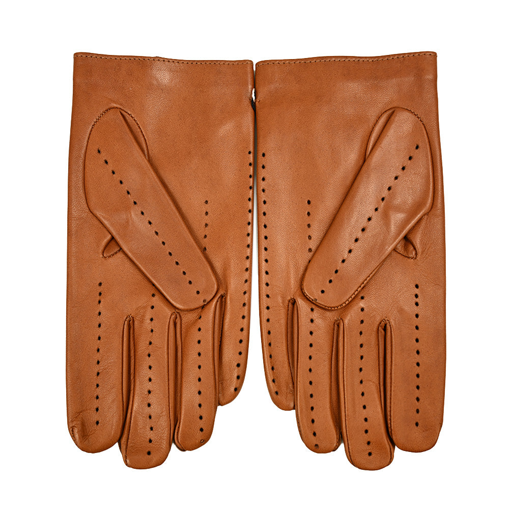 Cognac Brown Driving Gloves ⎪ Antonio ⎪ Parisi Gloves