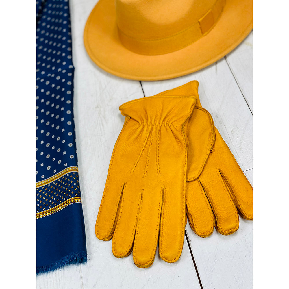 Keltaiset peurannahkahanskat ⎪ Leone ⎪ Parisi Gloves