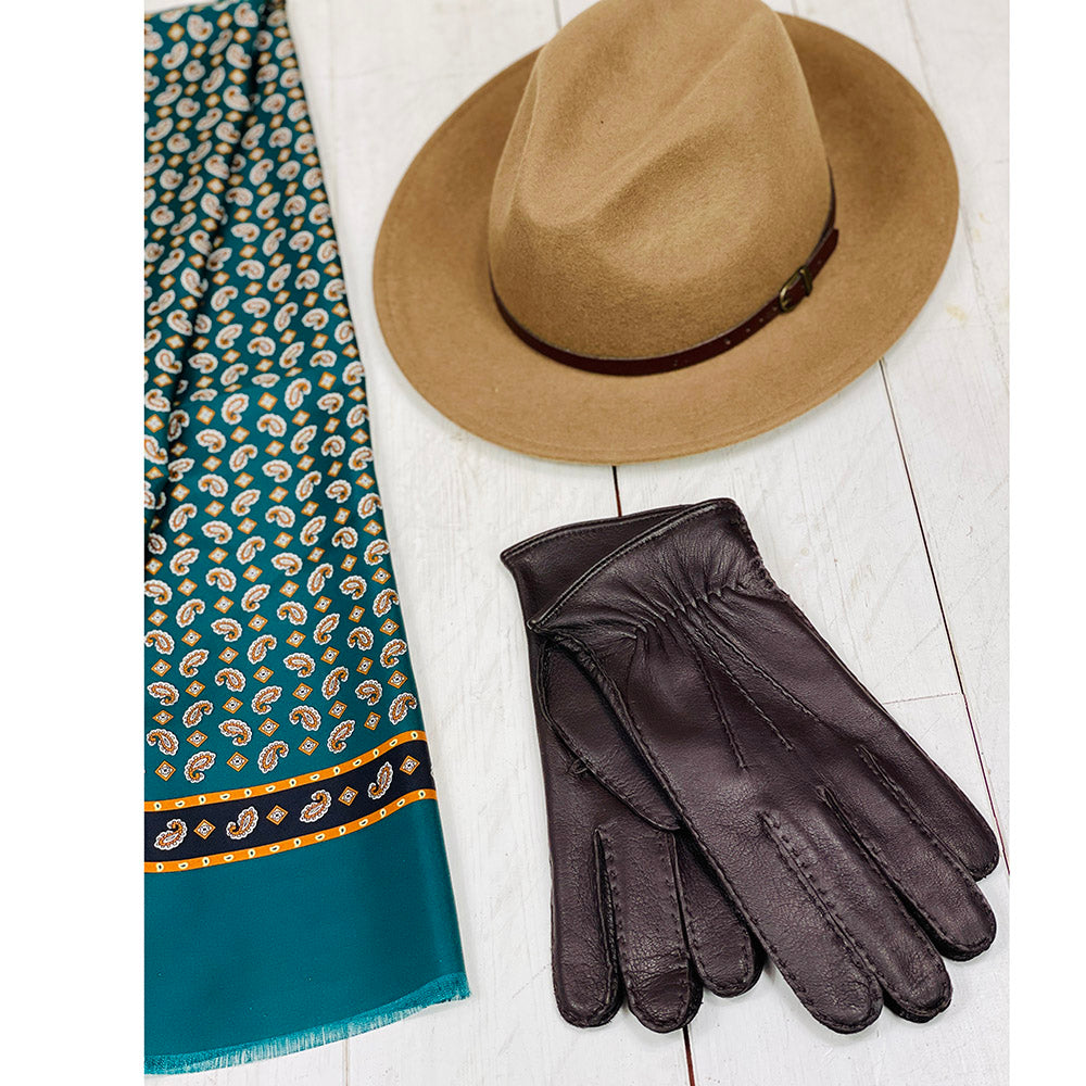 Tummanruskeat peurannahkahanskat ⎪ Leone ⎪ Parisi Handschuhe