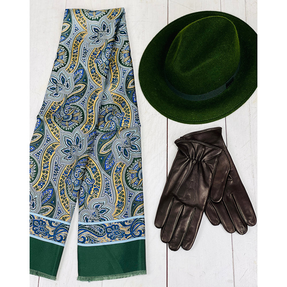 Tummanruskeat nahkahanskat ⎪ Klassisch Omero ⎪ Parisi Gloves