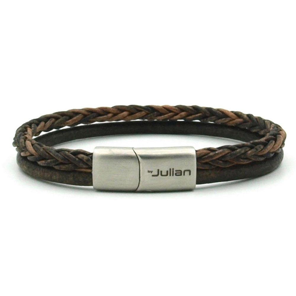 Dunkelbraunes Lederarmband ⎪ Semarang Mix ⎪ Von Julian