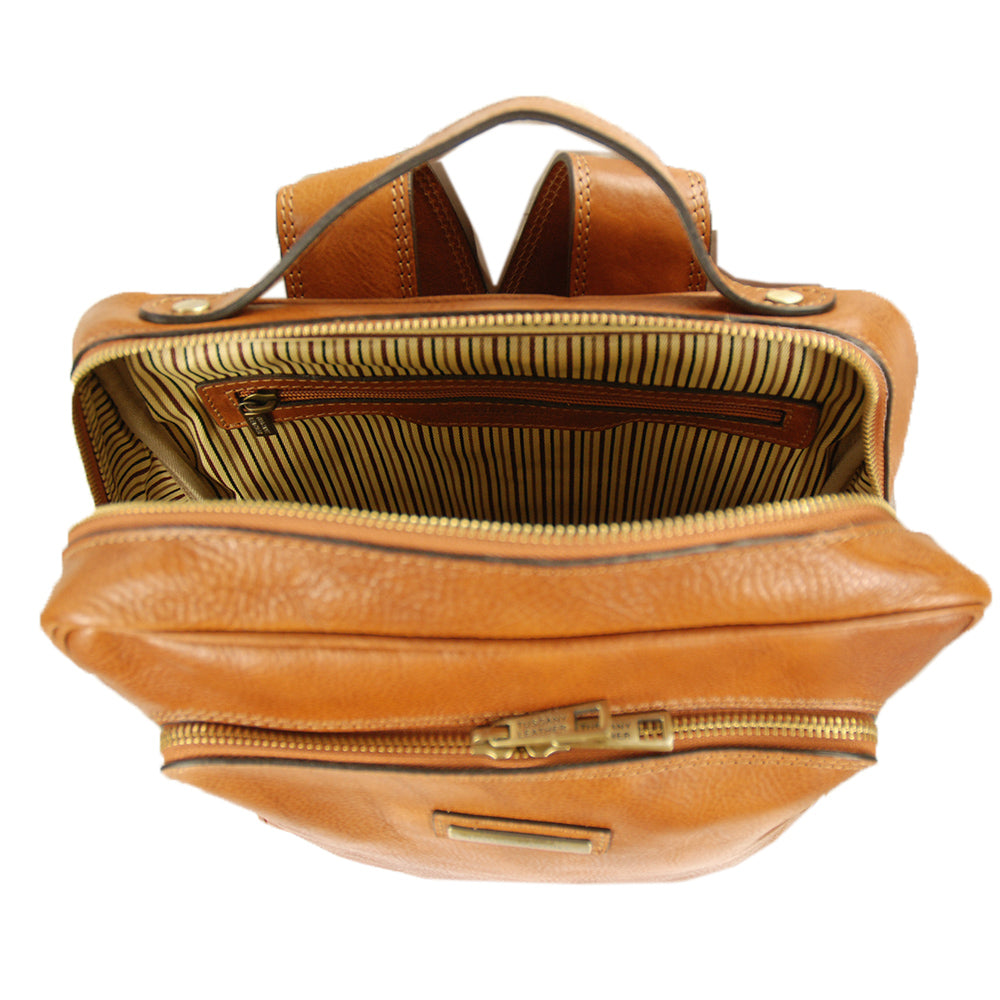 Hellbrauner Lederrucksack⎪ Tuscany Leather