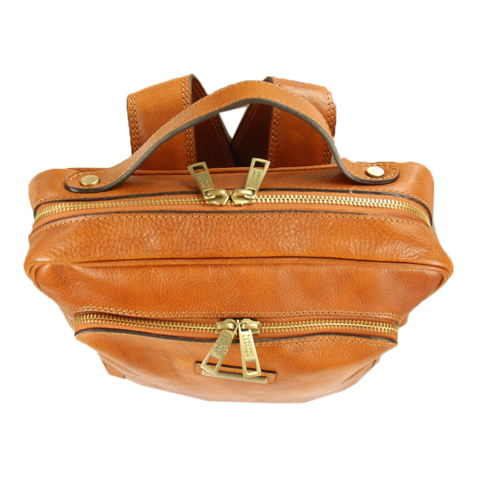 Hellbrauner Lederrucksack⎪ Tuscany Leather