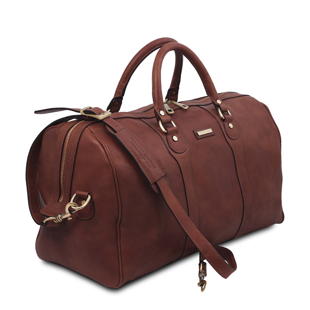 Braune große Ledertasche ⎪ Oslo