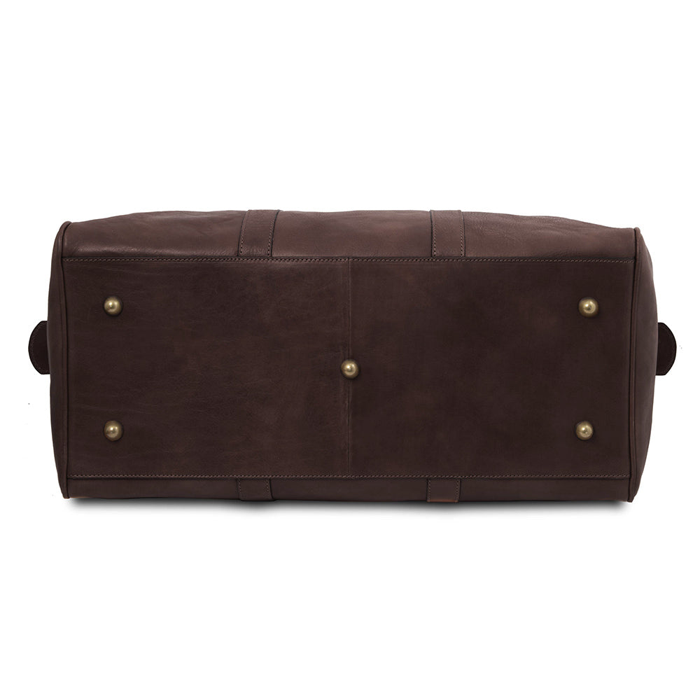 Dark brown large leather bag ⎪Oslo