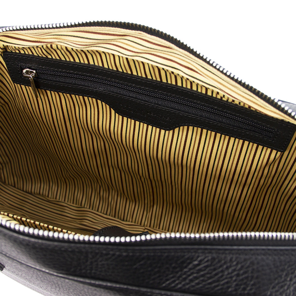 Große schwarze Ledertasche 17,3" ⎪ Treviso ⎪ Tuscany Leather