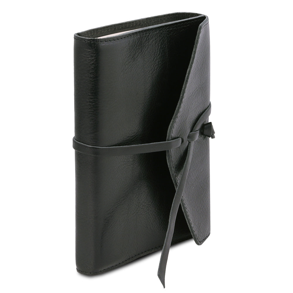 Svart läderanteckningsbok ⎪ Tuscany Leather