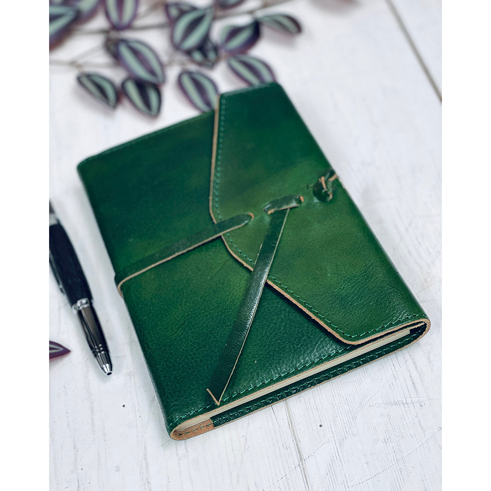 Grünes Leder-Notizbuch ⎪ Tuscany Leather