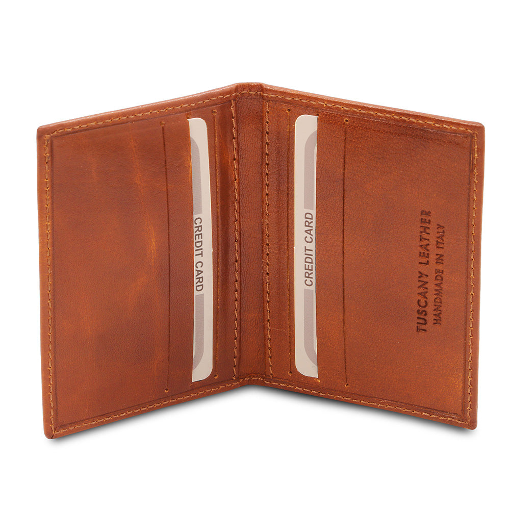 Kortplånbok mörkbrun ⎪Tuscany Leather