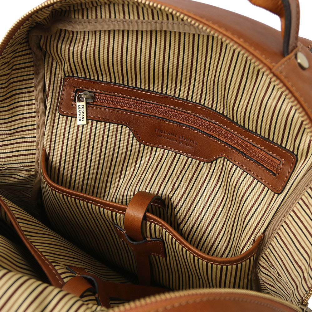 Iso vaaleanruskea nahkareppu ⎪ Melbourne ⎪ Tuscany Leather