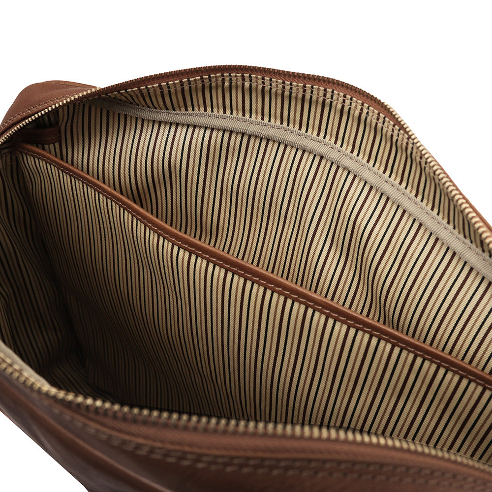 Große honigfarbene Ledertasche 15,6"⎪ Pisa⎪ Tuscany Leather