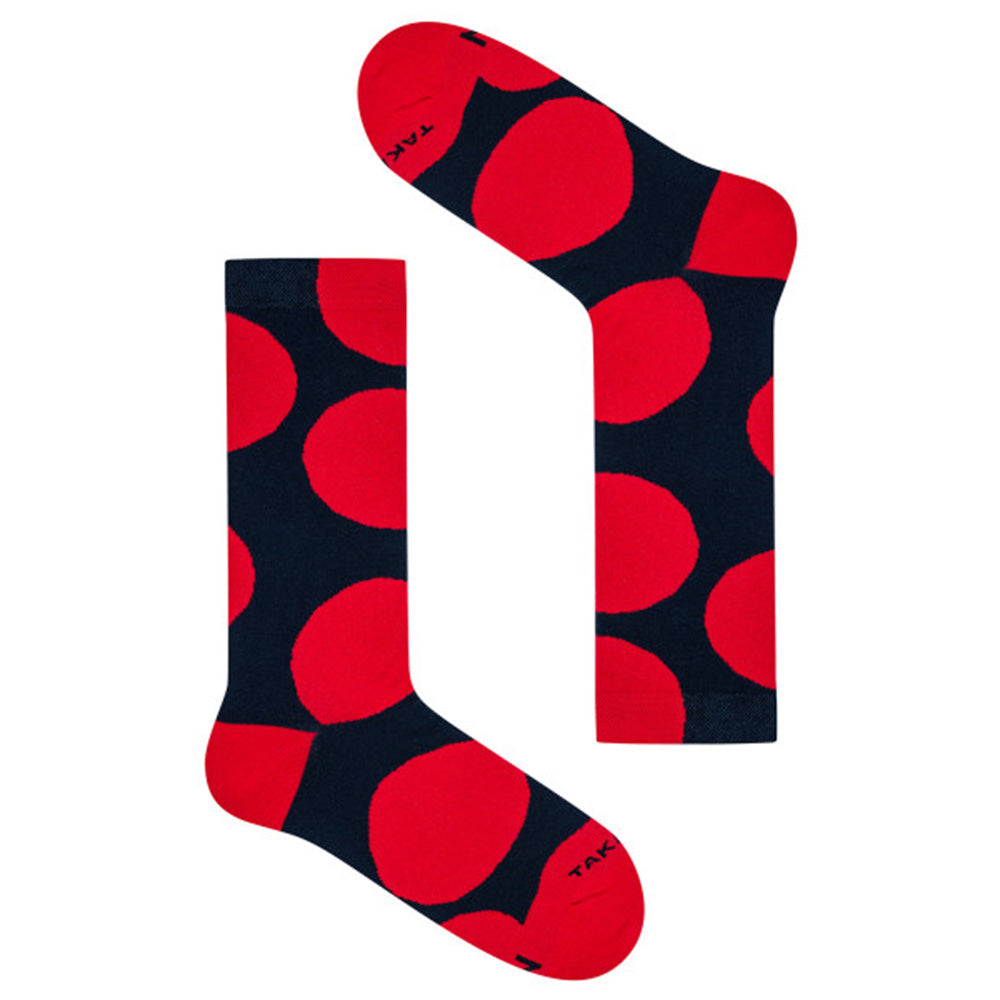 Patterned red socks U3M2⎪ Takapara