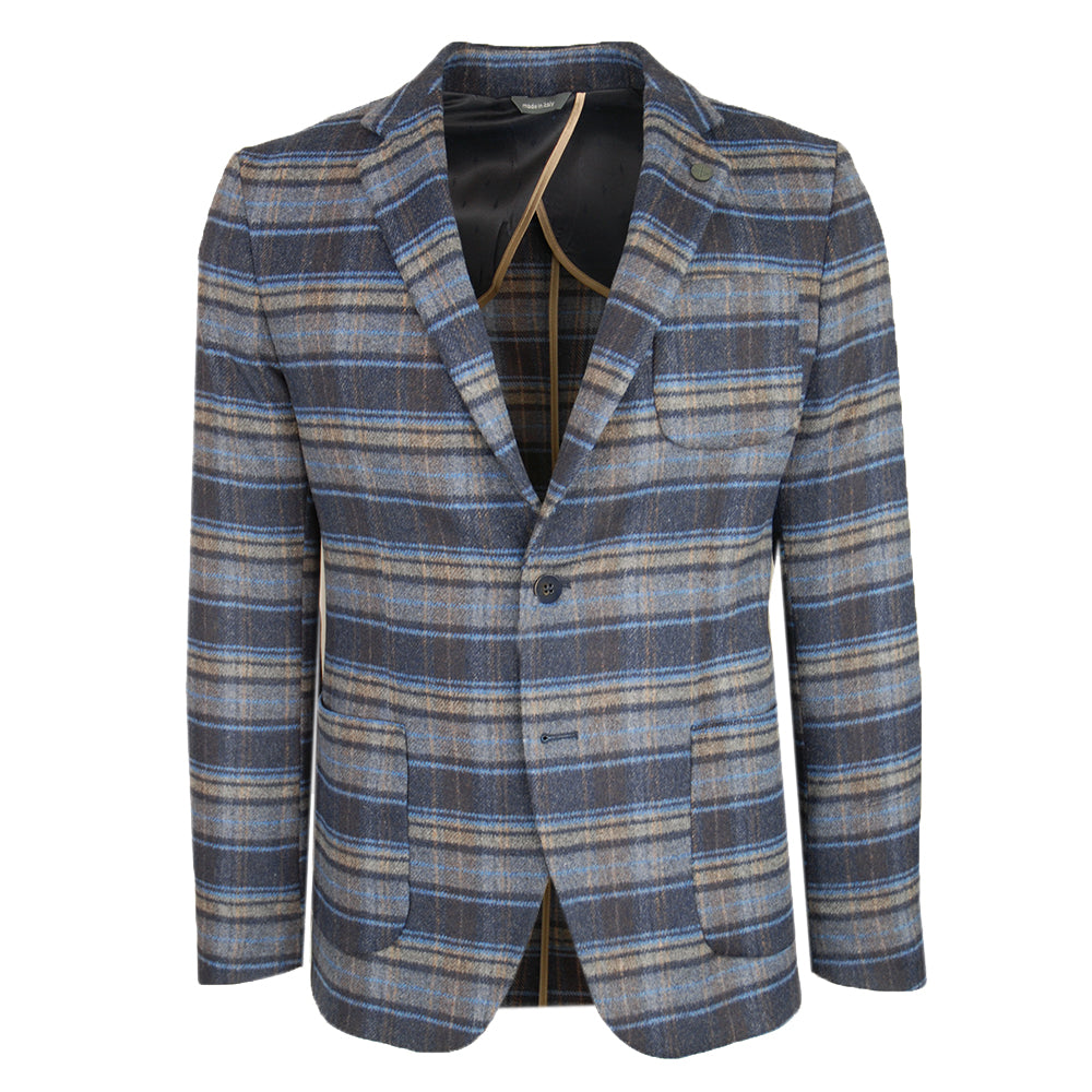 Blue checkered blazer ⎪ Foggia ⎪ Xagon Man