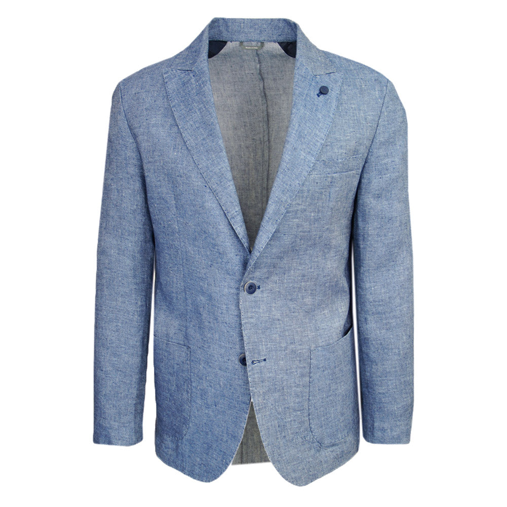 Blue linen blazer⎪ Men's blazers ⎪ Saarnin boutique