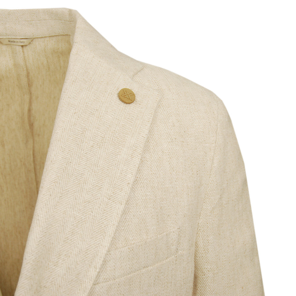 Vaalean beige pellavableiseri ⎪ Pellavapuku ⎪ Xagon Man