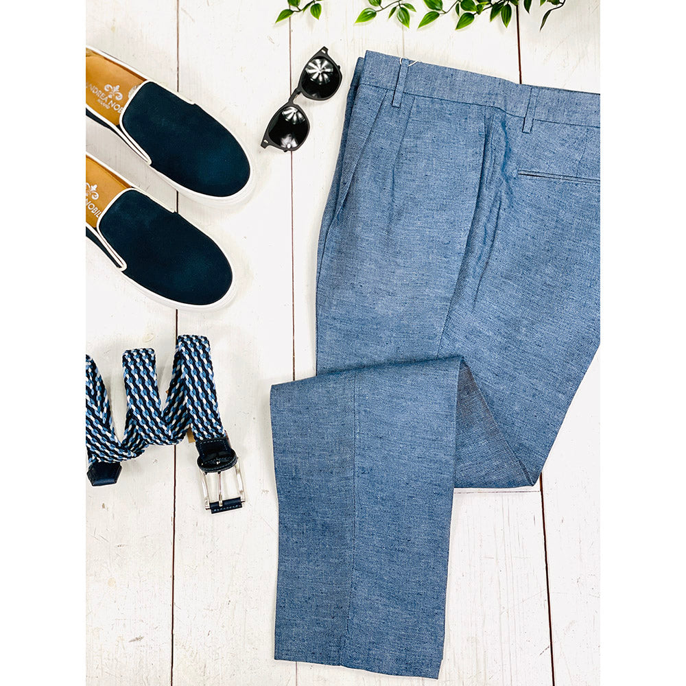 Blaue Leinenhosen ⎪ Leinenanzug ⎪ Xagon Man