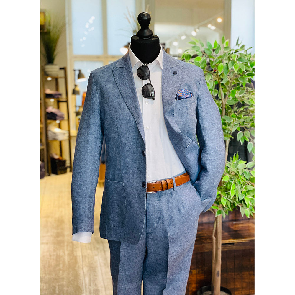 Blaue Leinenhosen ⎪ Leinenanzug ⎪ Xagon Man