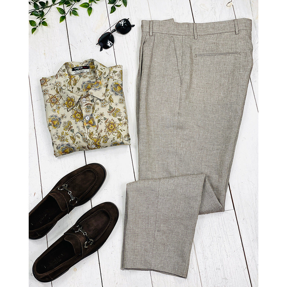 Brown linen trousers ⎪ Teramo ⎪ Xagon Man