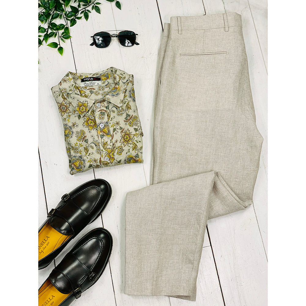 Beige linen trousers ⎪ Teramo ⎪ Xagon Man