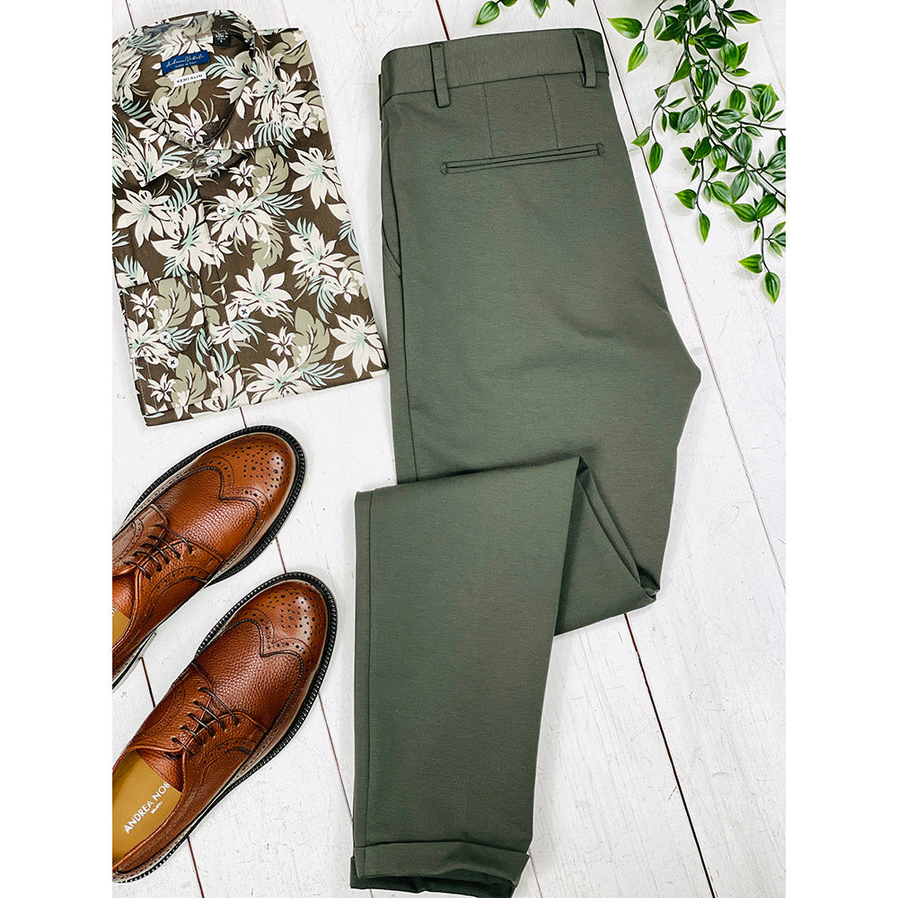 Oliivinvihreät housut ⎪ Classic Punto Stretch ⎪ Xagon Man