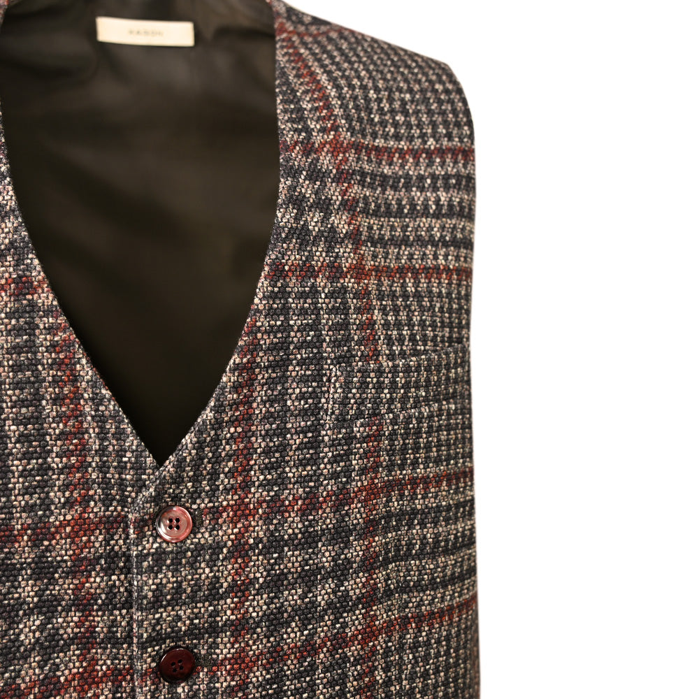 Burgundy ruudullinen liivi ⎪ Noto ⎪ Xagon Man