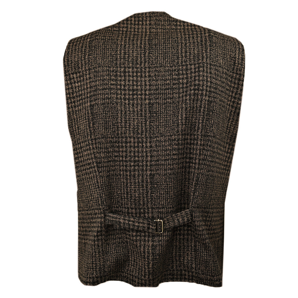 Tummanruskea ruudullinen liivi⎪ Trapani ⎪ Xagon Man
