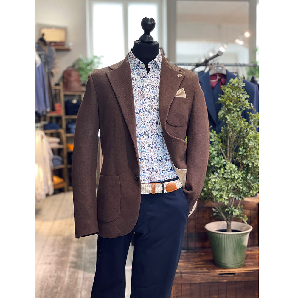 Brauner Strickblazer ⎪ Saronno ⎪ Xagon Man