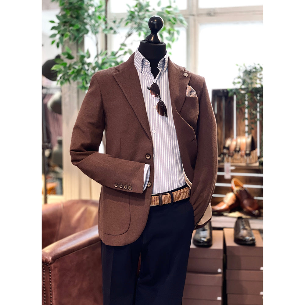 Brauner Strickblazer ⎪ Saronno ⎪ Xagon Man