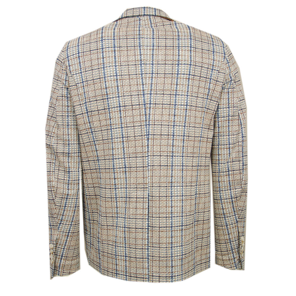 Blauer/Brauner karierter Blazer ⎪ Fermo ⎪ Xagon Man