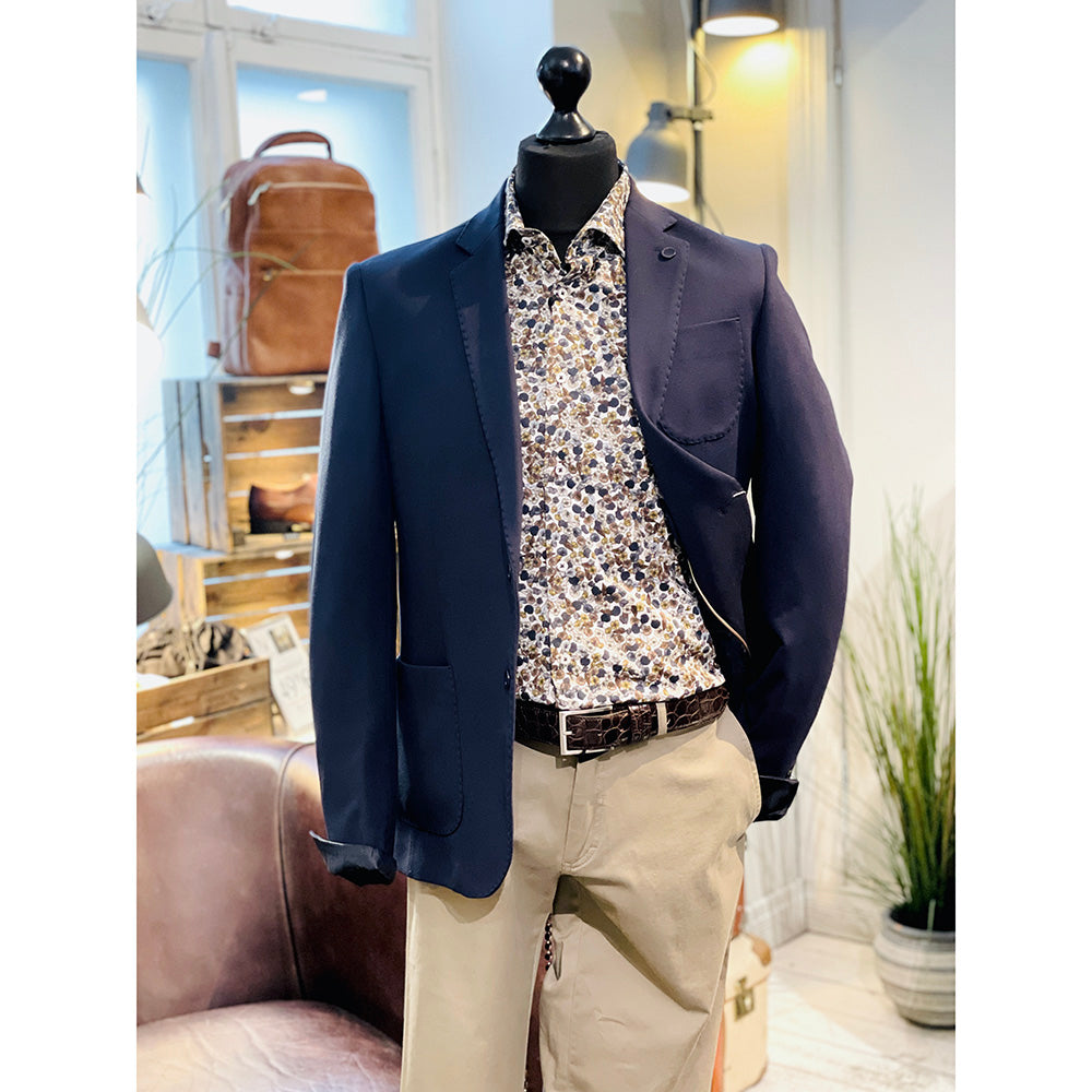 Dunkelblauer Blazer⎪ Punto Milano SS ⎪ Xagon Man