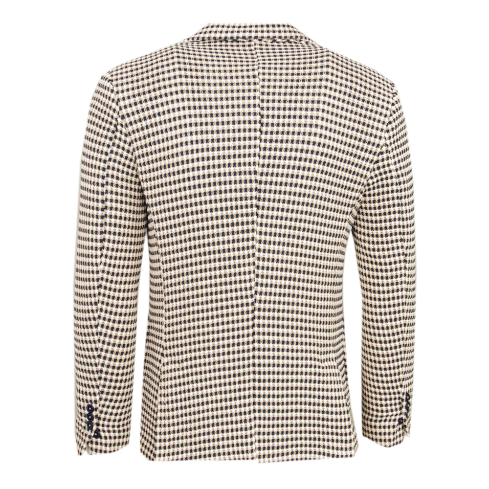 Blau / Beige gemusterter Blazer ⎪ Xagon Man