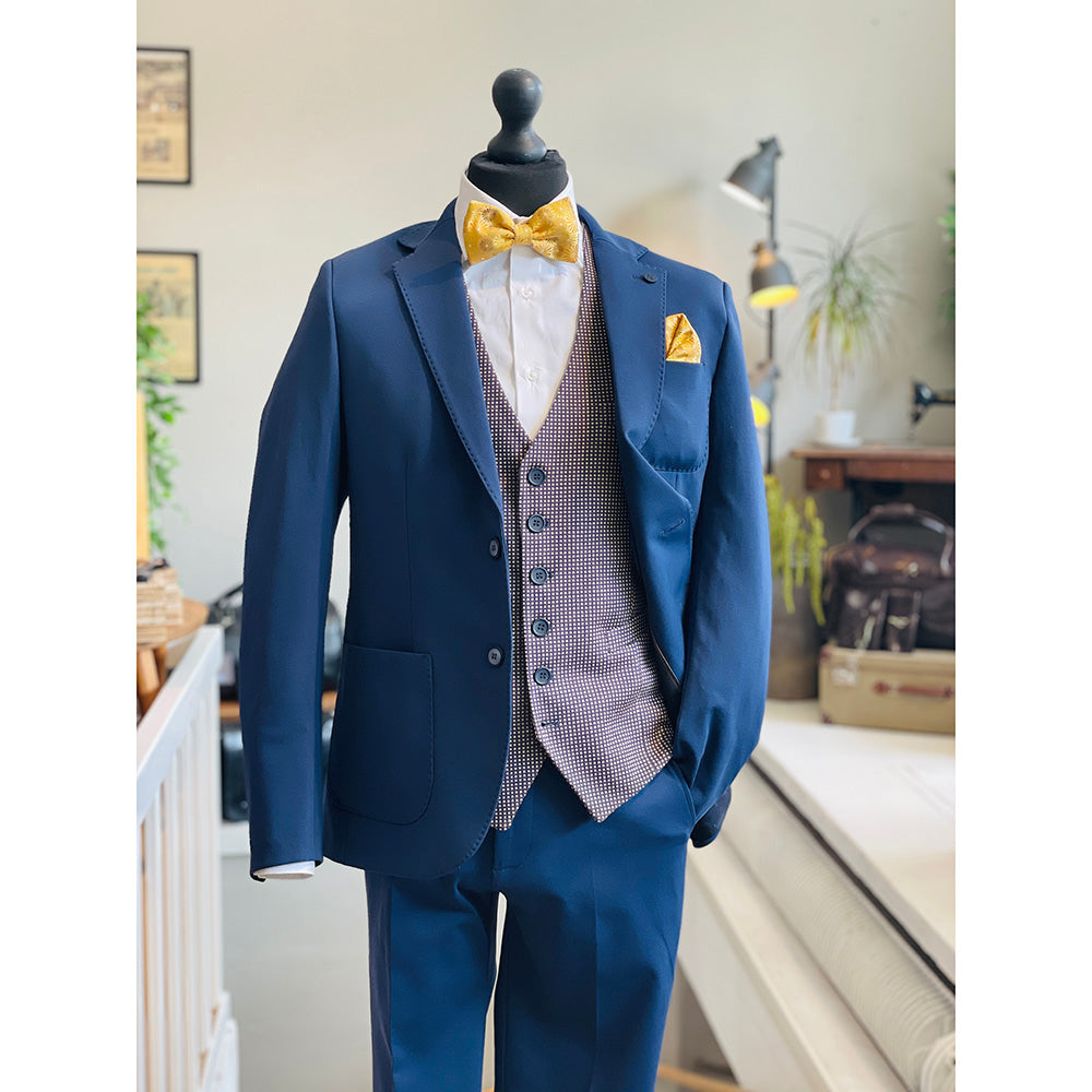 Tummansininen ruudullinen liivi ⎪ Nous