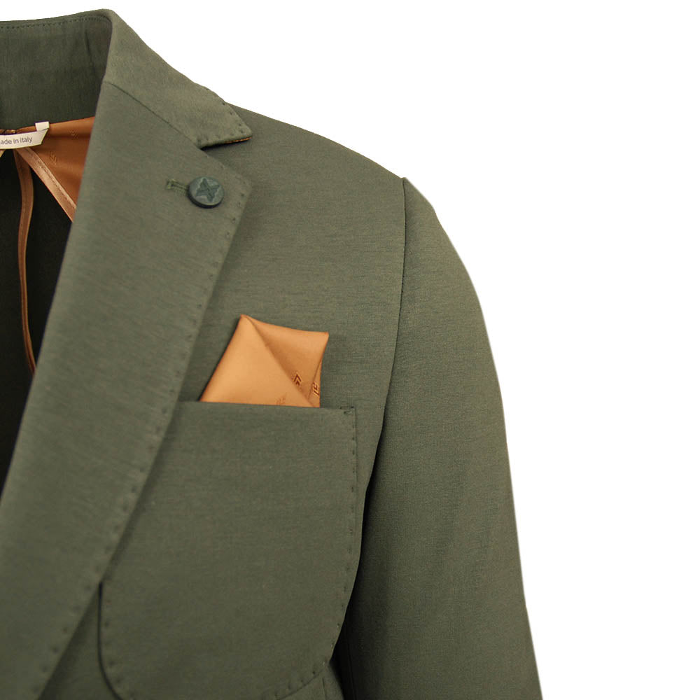 Olive green blazer⎪ Classic Punto Stretch⎪ Xagon Man