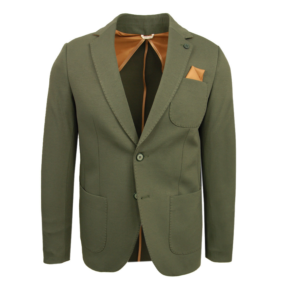 Olive green blazer⎪ Classic Punto Stretch⎪ Xagon Man