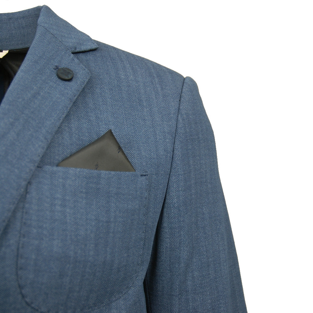 Blauer Blazer⎪ Fischgrätmuster ⎪ Xagon Man