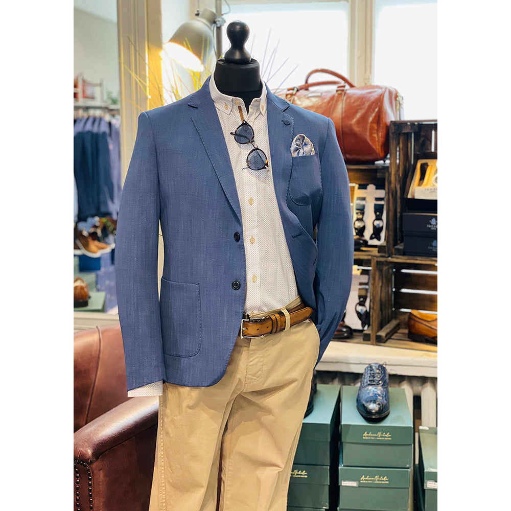 Blauer Blazer⎪ Fischgrätmuster ⎪ Xagon Man