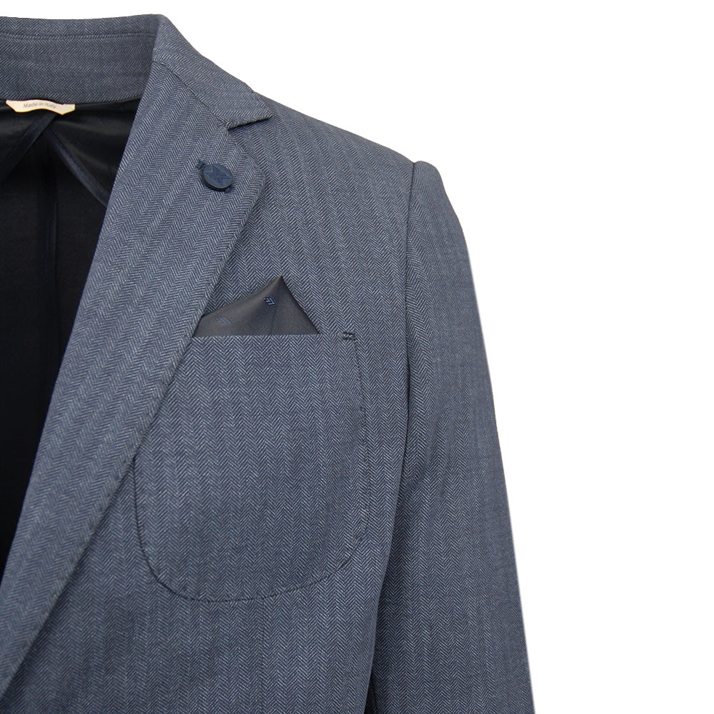 Dunkelblauer Blazer⎪ Fischgrätmuster ⎪ Xagon Man