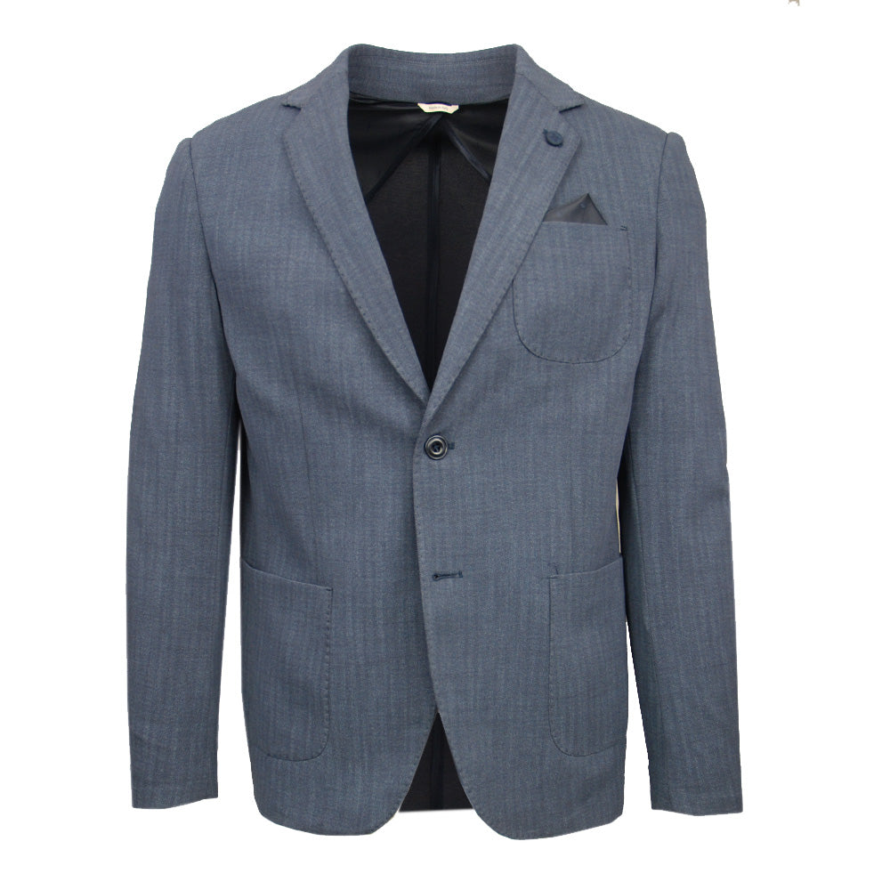 Dunkelblauer Blazer⎪ Fischgrätmuster ⎪ Xagon Man