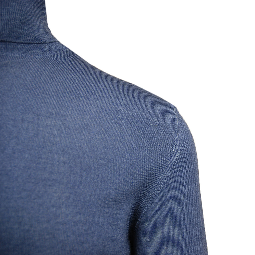 Blauer Merinowoll-Rollkragenpullover ⎪ Palermo ⎪ Xagon Man