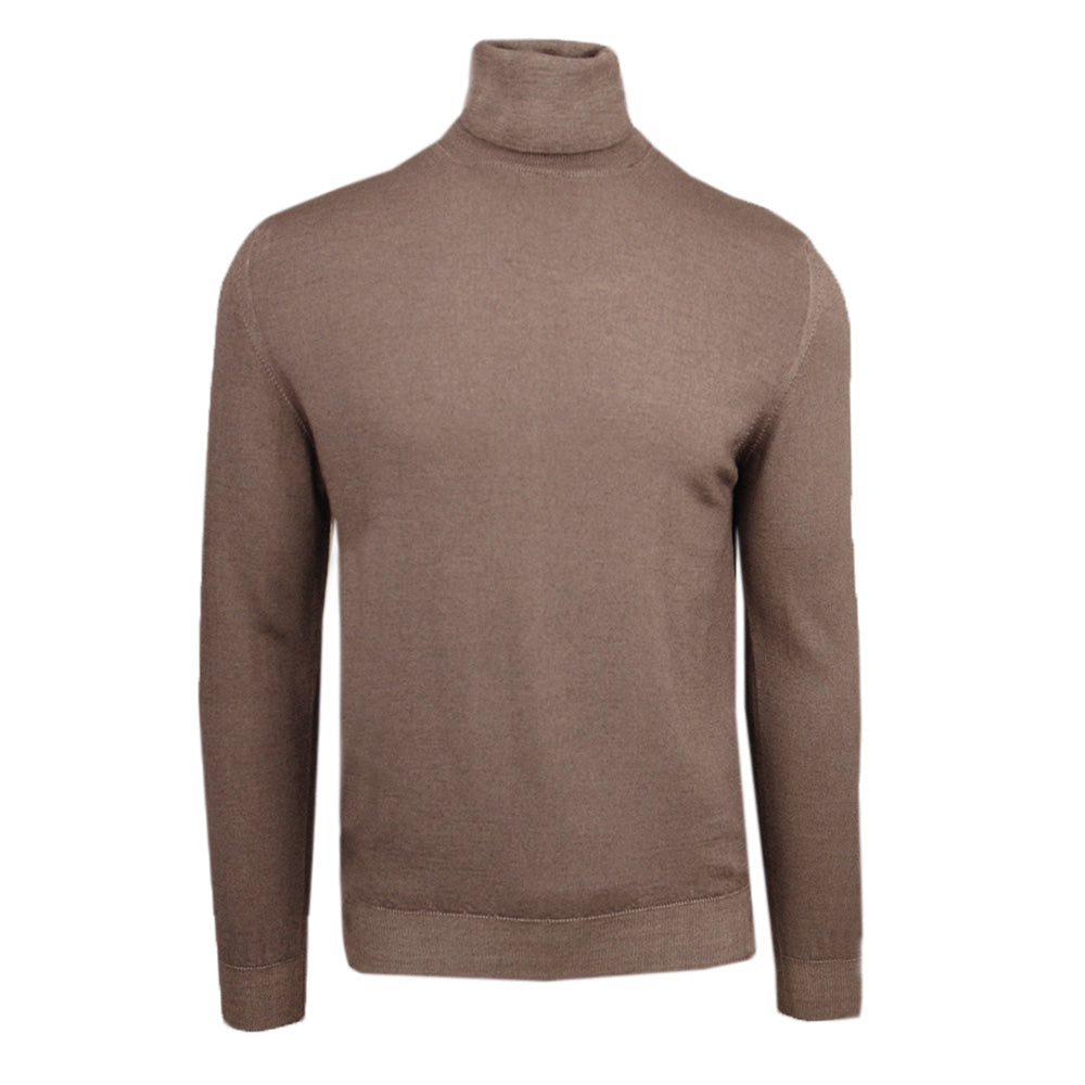 Hellbrauner Merinowoll-Rollkragenpullover ⎪ Palermo ⎪ Xagon Man
