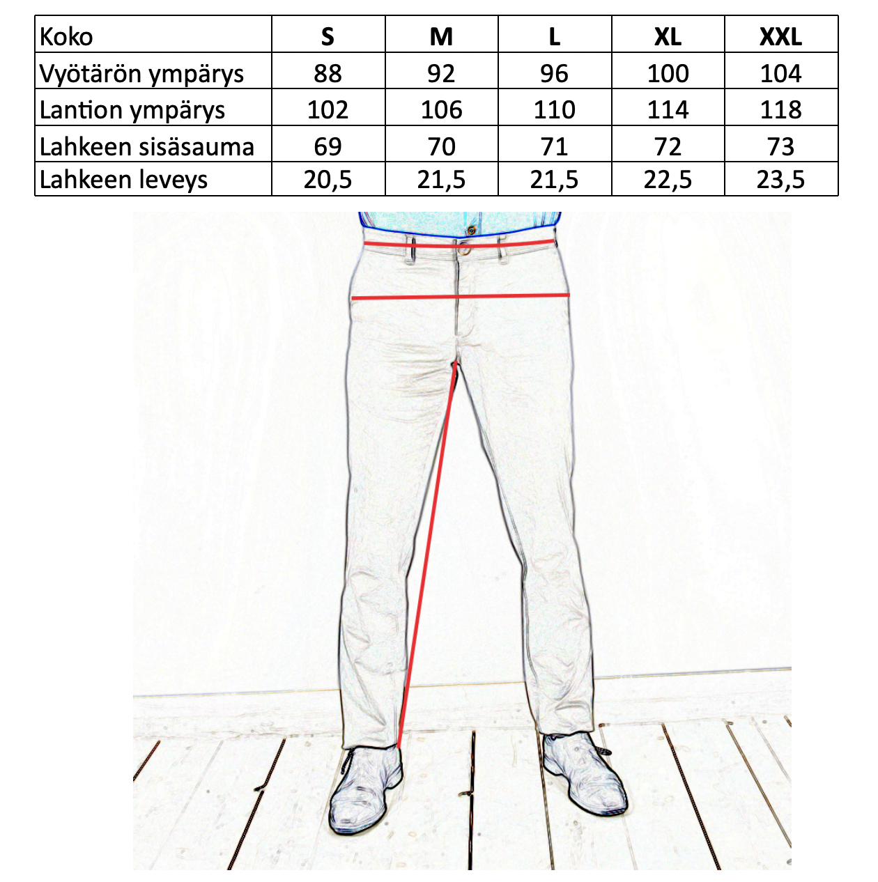 Ljusa mönstrade byxor ⎪ Comfort Fit ⎪ Xagon Man