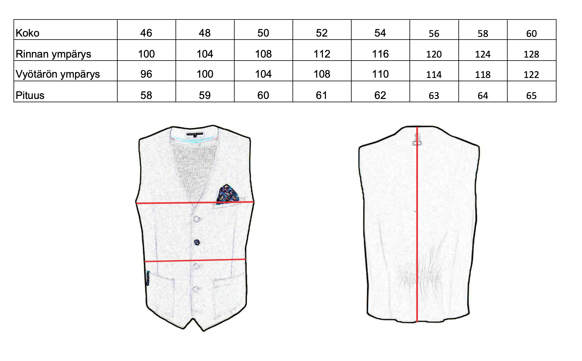 Sininen kuviollinen liivi⎪ Crotone ⎪ Xagon Man