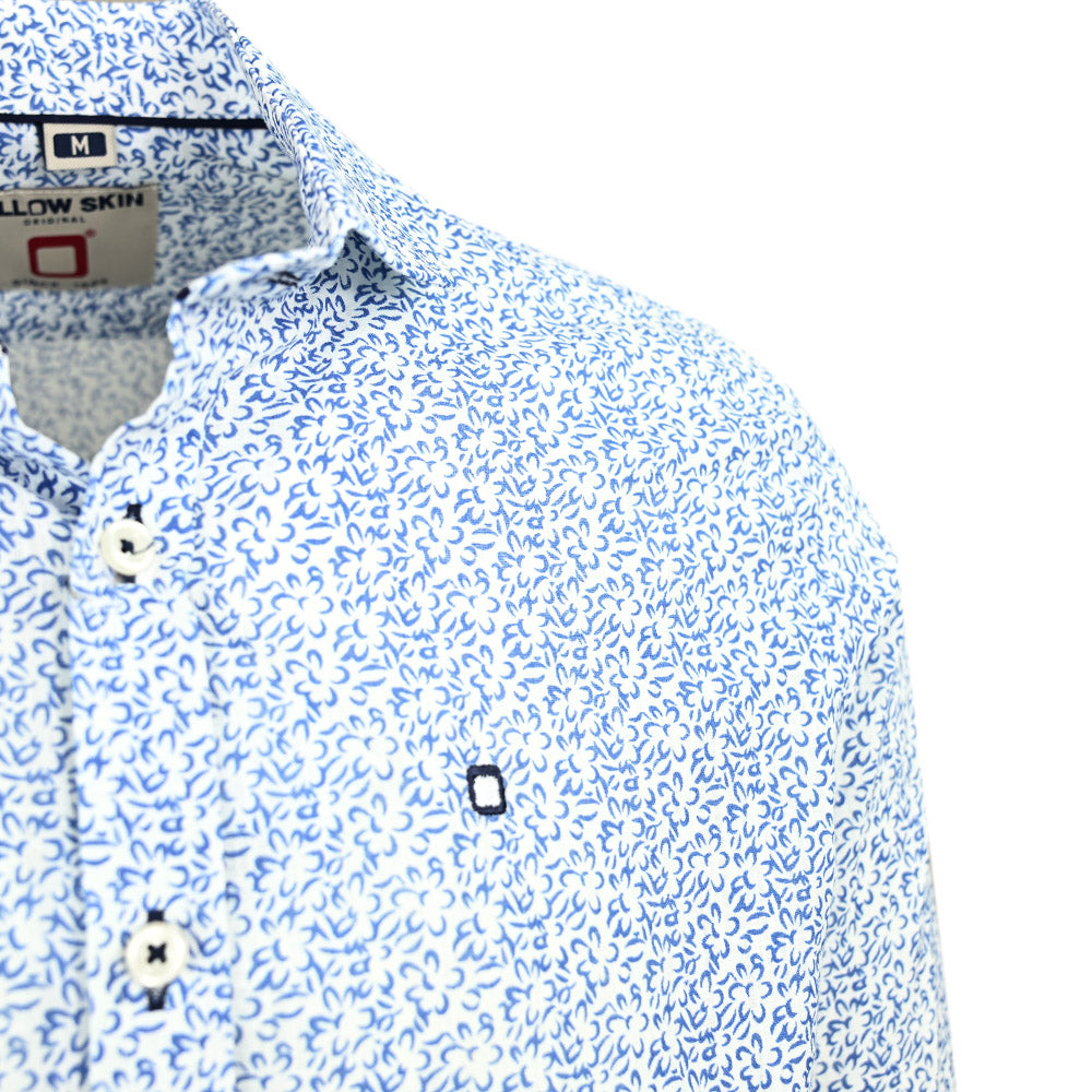 Weißes Hemd mit blauem Muster⎪ Ralph ⎪ Y.S. Original