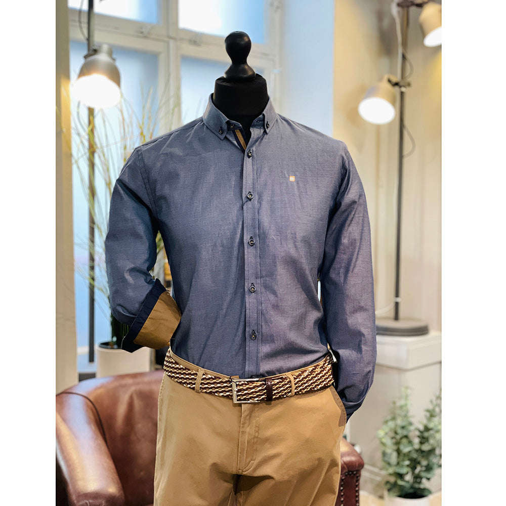 Flexible brown fabric belt ⎪ Madrid ⎪ Layos
