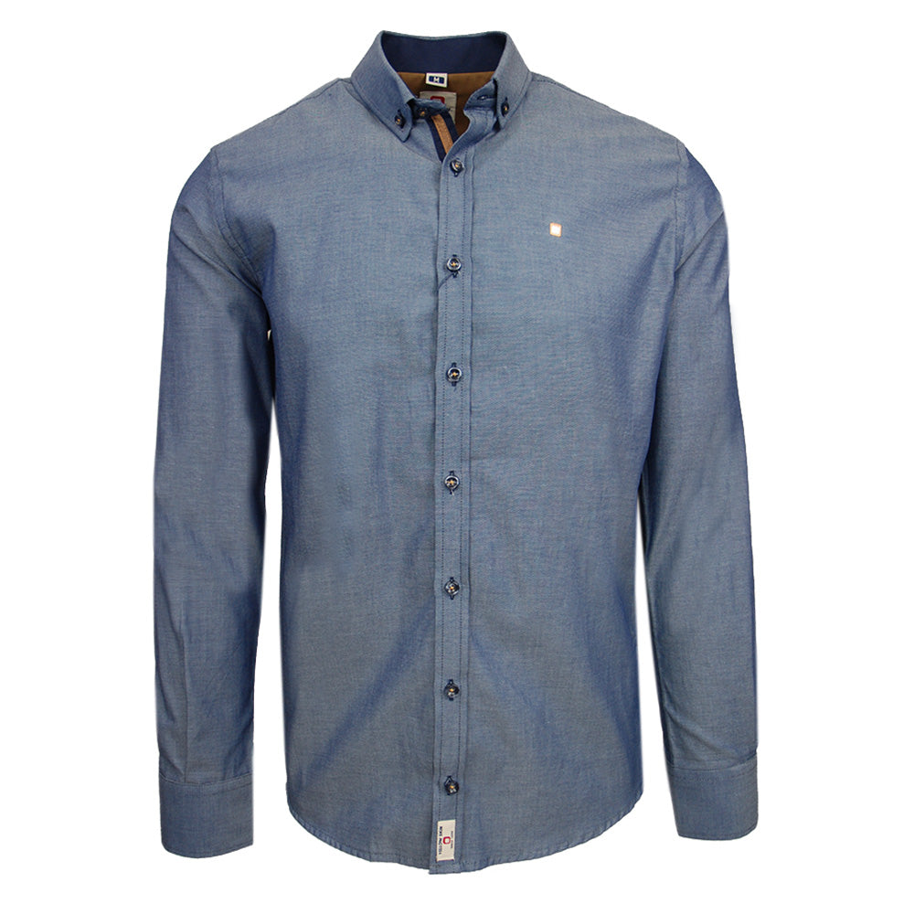 Blue dress shirt ⎪ Elbow Patch ⎪ Y.S. Original