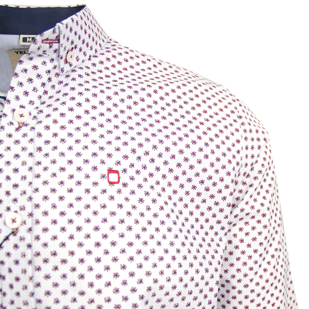 White patterned collared shirt⎪ Luis ⎪ Y.S. Original